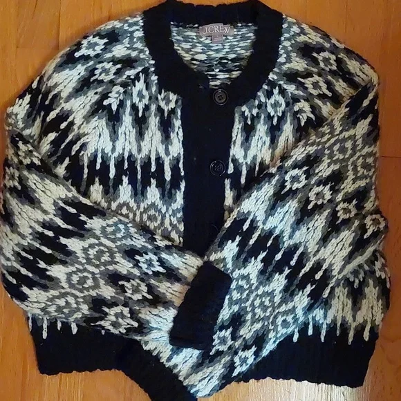 Bundle J Crew Fair Isle Cardigan & Babaton Cashmere Vest S - Picture 4 of 15